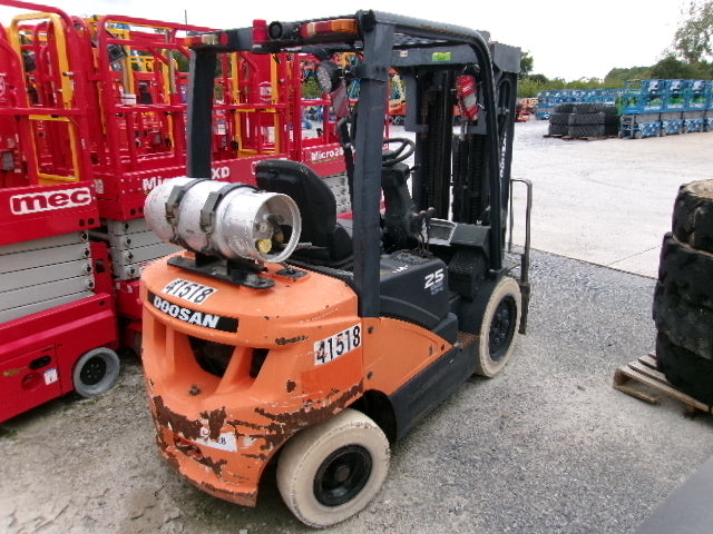 Used 2018 DOOSAN G25N-7 Straight Mast Forklift