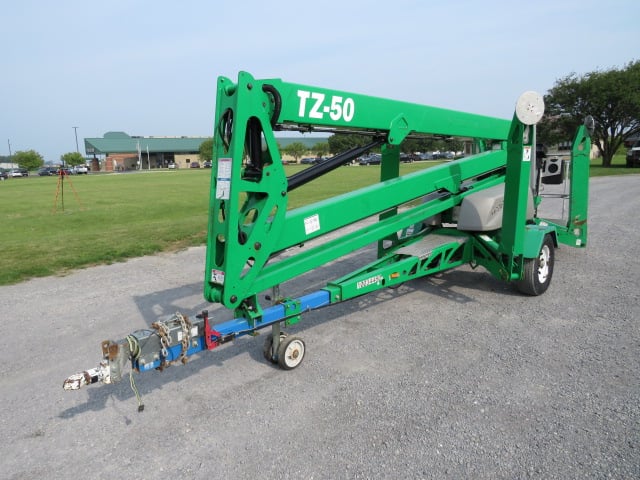 Used 2018 GENIE TZ-50 Towable Boom Lift