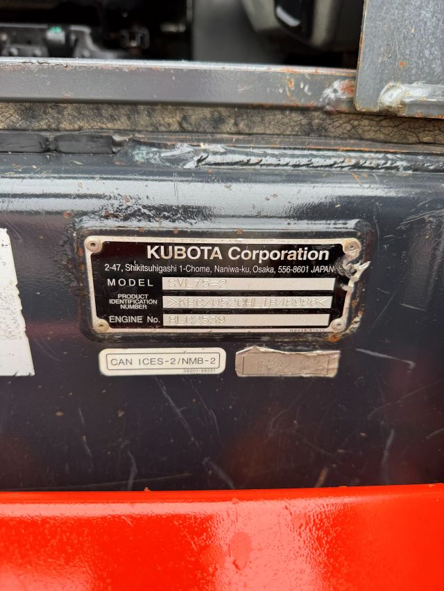 Used 2020 KUBOTA SVL75-2 Other Equipment