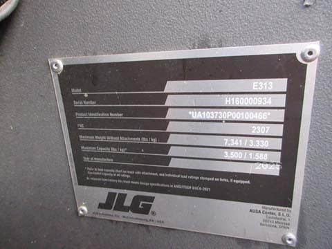 New 2026 JLG E313 Telehandler Forklift