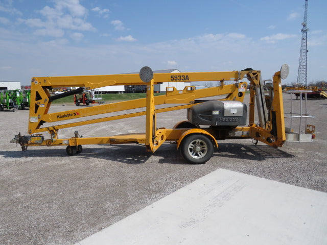 Used 2019 HAULOTTE 5533A Towable Boom Lift