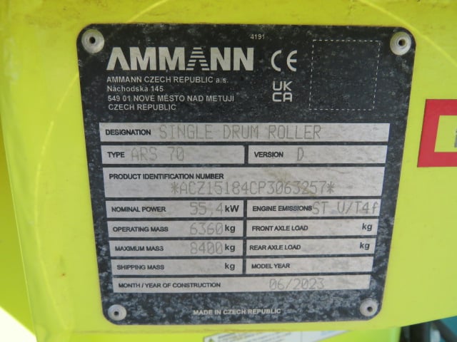Used 2023 AMMANN ARS 70 Other Equipment
