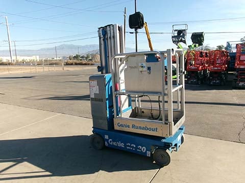 Used 2016 GENIE GR-20 Vertical Mast Boom Lift