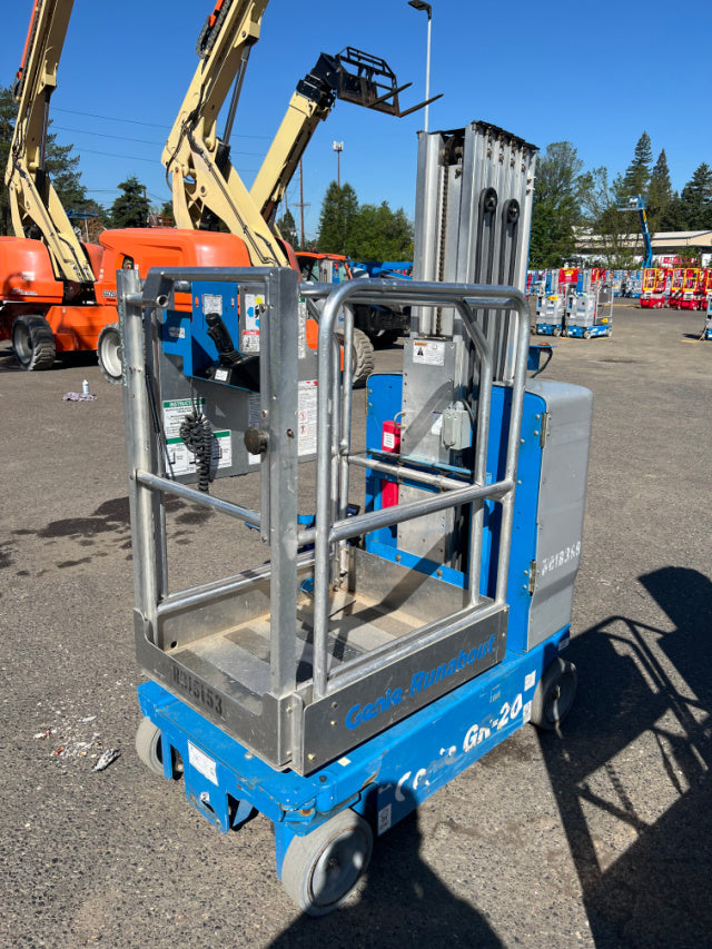 Used 2018 GENIE GR-20 Vertical Mast Boom Lift
