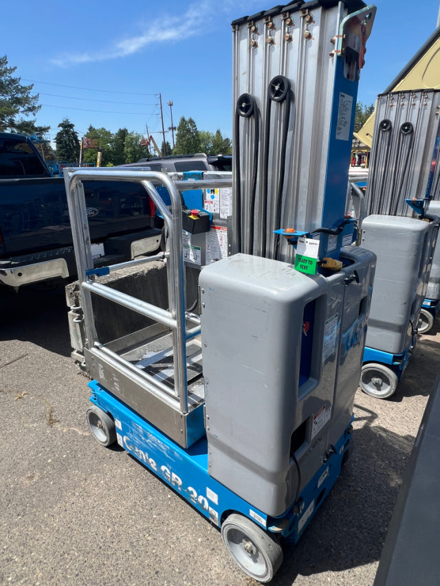 Used 2018 GENIE GR-20 Vertical Mast Boom Lift