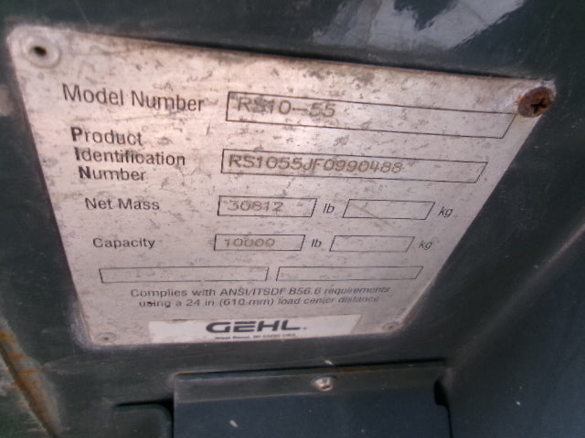 Used 2014 GEHL RS10-55 Telehandler Forklift