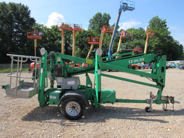Used 2016 GENIE TZ-34/20 Towable Boom Lift