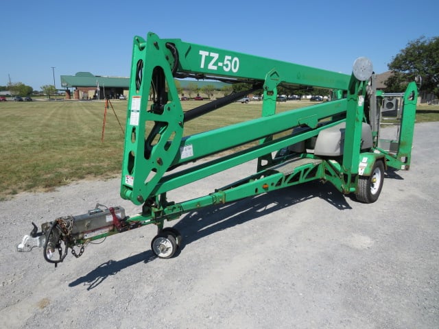 Used 2016 GENIE TZ-50 Towable Boom Lift