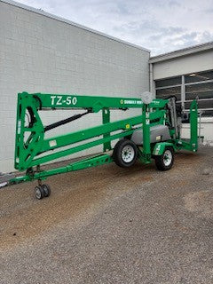 Used 2017 GENIE TZ-50 Towable Boom Lift