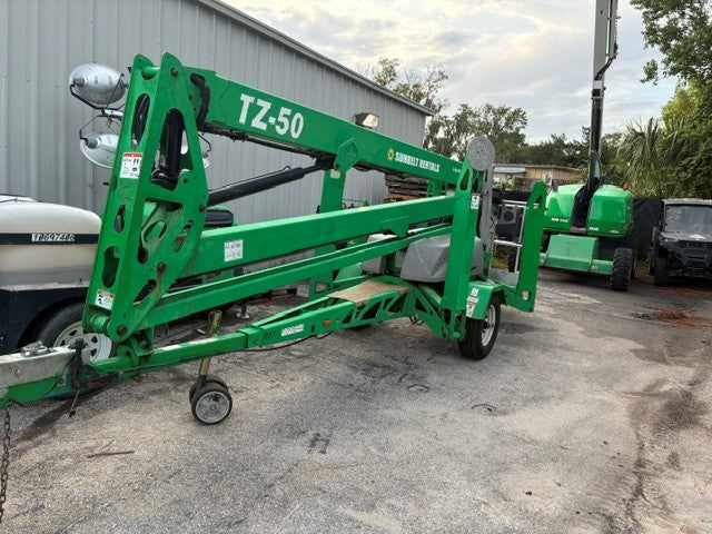 Used 2017 GENIE TZ-50 Towable Boom Lift