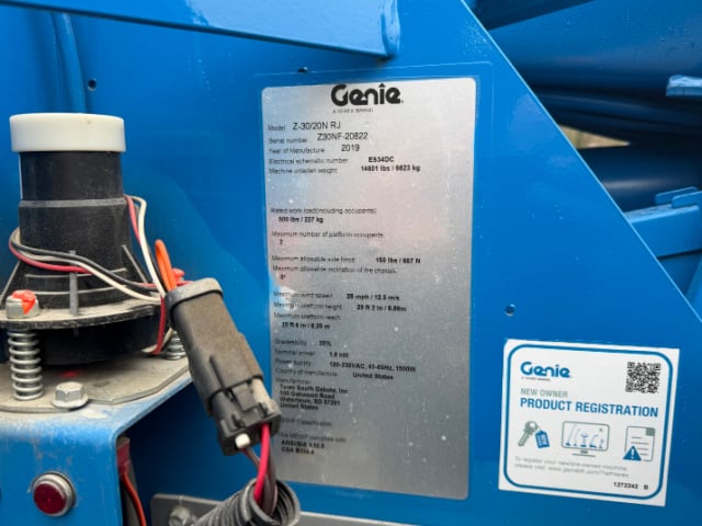 Used 2019 GENIE Z-30/20N RJ Articulating Boom Lift