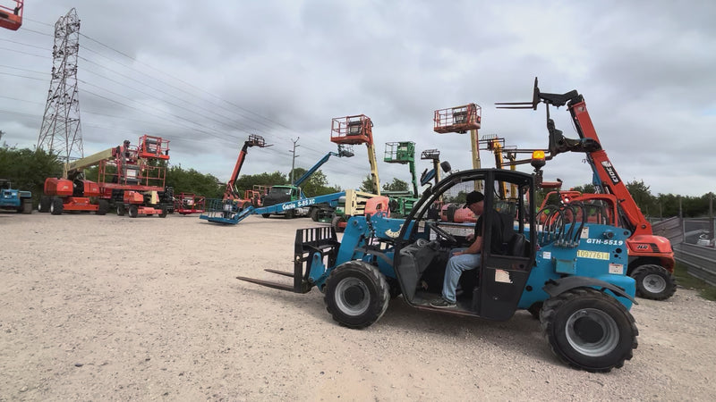 Used 2019 GENIE GTH-5519 Telehandler Forklift, video