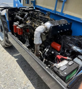 2016 GENIE GTH-636 Used Telehandler Forklift engine view.