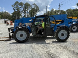 2016 GENIE GTH-636 Used Telehandler Forklift left side view.