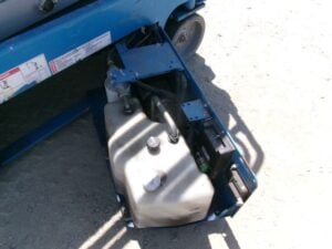 2018 GENIE GS-1930 Used Scissor Lift frame closeup.
