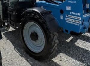 2016 GENIE GTH-636 Used Telehandler Forklift wheel view 2.